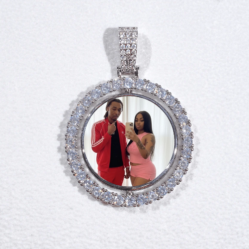 3D Spinning 2-Faced Custom Picture Pendant
