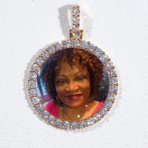 3D CIRCLE CUSTOM PICTURE PENDANT SMALL SIZE