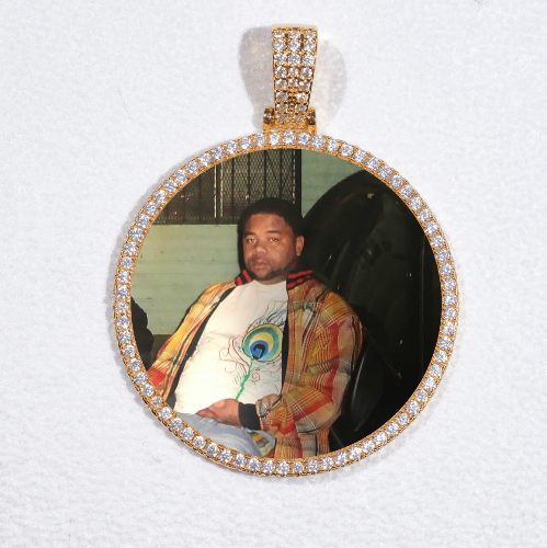 MEDIUM 3D CIRCLE CUSTOM PICTURE PENDANT