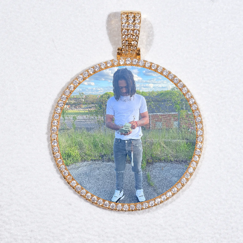 MEDIUM 3D CIRCLE CUSTOM PICTURE PENDANT