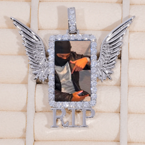 RIP WING 3D CUSTOM PICTURE PENDANT