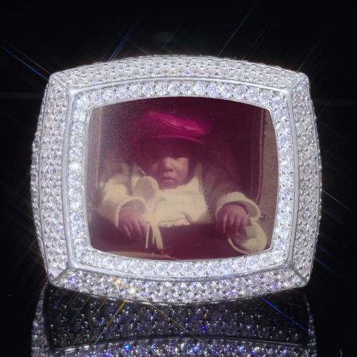 3D CUSTOM PICTURE ICED RING