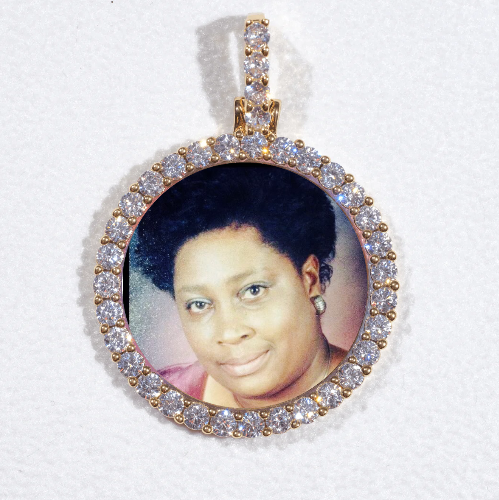 3D CIRCLE CUSTOM PICTURE PENDANT SMALL SIZE