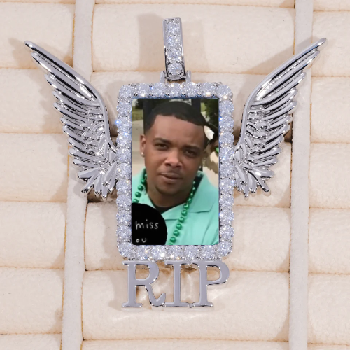 RIP WING 3D CUSTOM PICTURE PENDANT