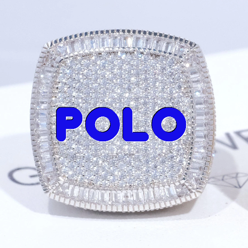 CUSTOM LETTER 3D ICED RING
