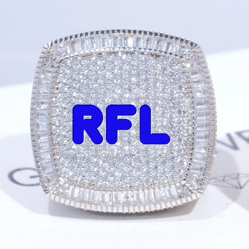 CUSTOM LETTER 3D ICED RING