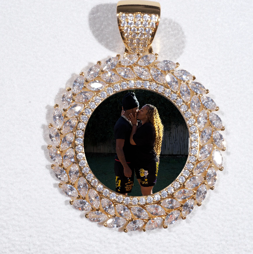 Large 3D Wheat Ear Custom Picture Pendant