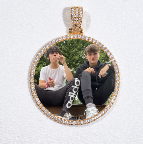 MEDIUM 3D CIRCLE CUSTOM PICTURE PENDANT