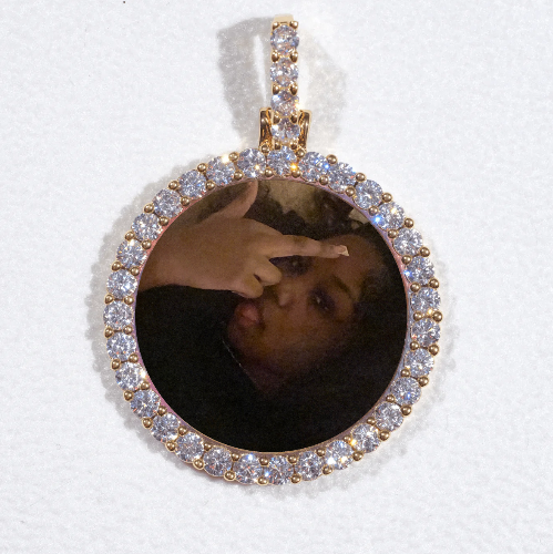 3D CIRCLE CUSTOM PICTURE PENDANT SMALL SIZE