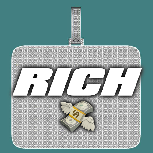 CUSTOM LETTER NECKLACE 3D BIG SQUARE