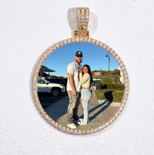 MEDIUM 3D CIRCLE CUSTOM PICTURE PENDANT