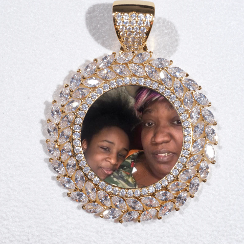 Large 3D Wheat Ear Custom Picture Pendant