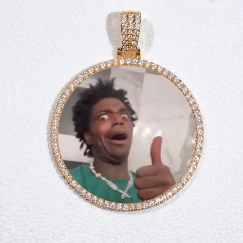 MEDIUM 3D CIRCLE CUSTOM PICTURE PENDANT