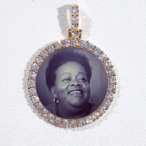 3D CIRCLE CUSTOM PICTURE PENDANT SMALL SIZE