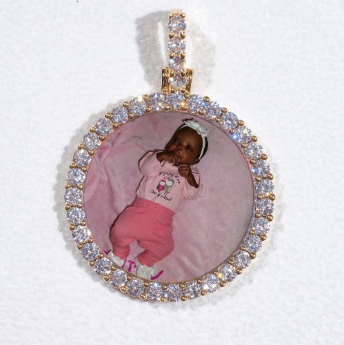 3D CIRCLE CUSTOM PICTURE PENDANT SMALL SIZE