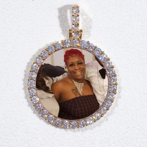 3D CIRCLE CUSTOM PICTURE PENDANT SMALL SIZE
