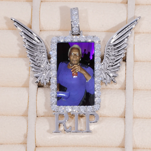 RIP WING 3D CUSTOM PICTURE PENDANT