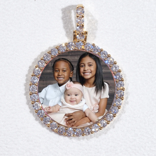 3D CIRCLE CUSTOM PICTURE PENDANT SMALL SIZE