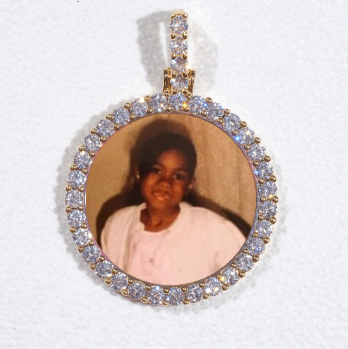 3D CIRCLE CUSTOM PICTURE PENDANT SMALL SIZE