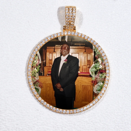 MEDIUM 3D CIRCLE CUSTOM PICTURE PENDANT