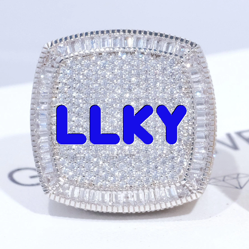 CUSTOM LETTER 3D ICED RING