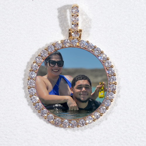 3D CIRCLE CUSTOM PICTURE PENDANT SMALL SIZE
