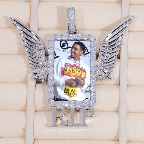 RIP WING 3D CUSTOM PICTURE PENDANT