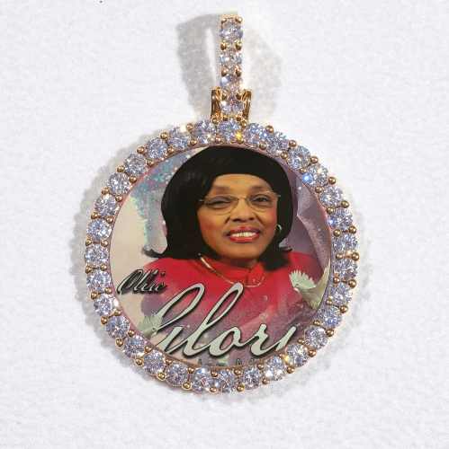 3D CIRCLE CUSTOM PICTURE PENDANT SMALL SIZE
