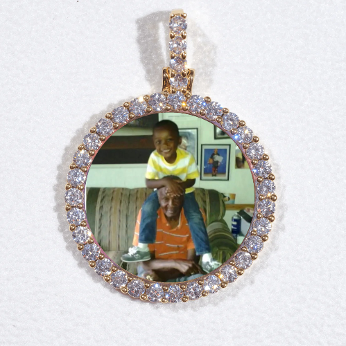 3D CIRCLE CUSTOM PICTURE PENDANT SMALL SIZE