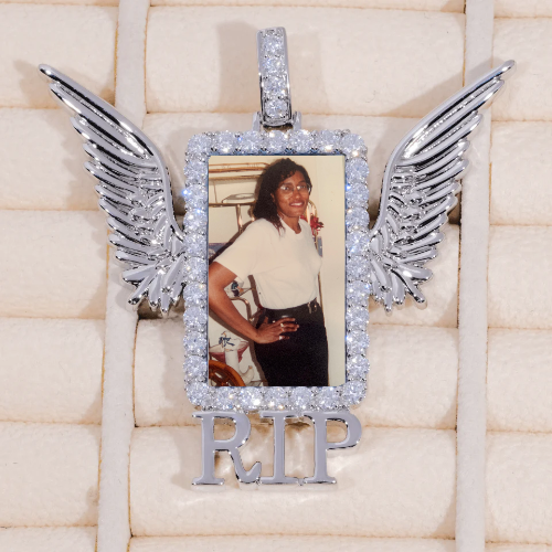 RIP WING 3D CUSTOM PICTURE PENDANT