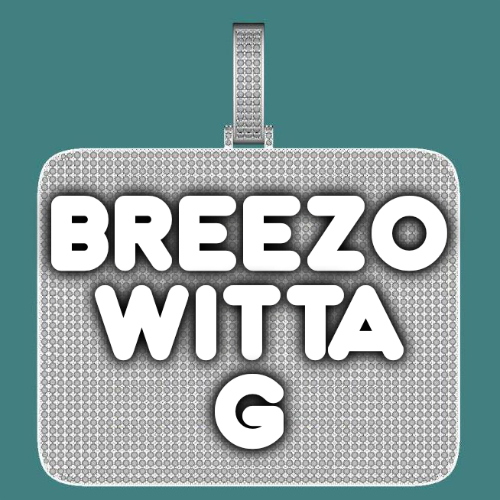 CUSTOM LETTER NECKLACE 3D BIG SQUARE