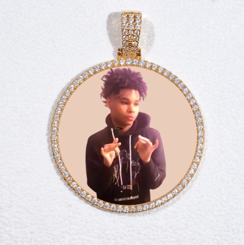 MEDIUM 3D CIRCLE CUSTOM PICTURE PENDANT