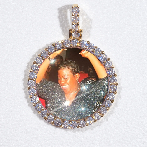 3D CIRCLE CUSTOM PICTURE PENDANT SMALL SIZE