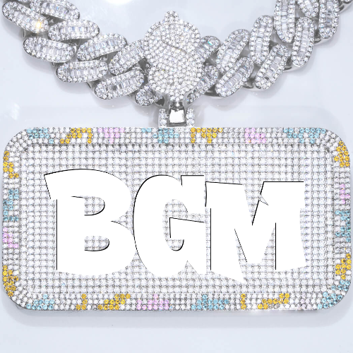 CUSTOM LETTER NECKLACE 3D COLORFUL SQUARE