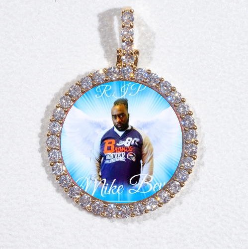 3D CIRCLE CUSTOM PICTURE PENDANT SMALL SIZE