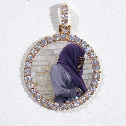 3D CIRCLE CUSTOM PICTURE PENDANT SMALL SIZE