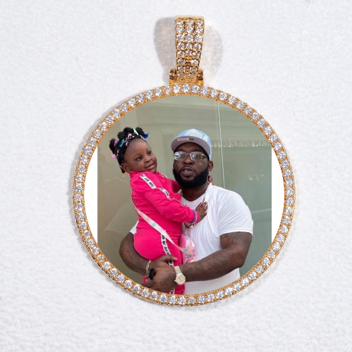 MEDIUM 3D CIRCLE CUSTOM PICTURE PENDANT