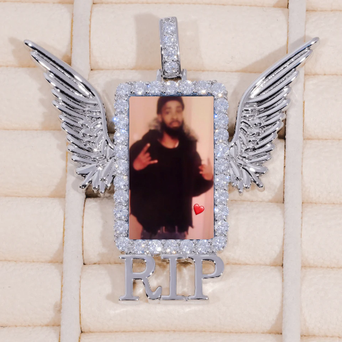 RIP WING 3D CUSTOM PICTURE PENDANT