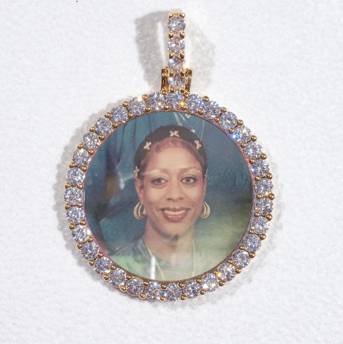 3D CIRCLE CUSTOM PICTURE PENDANT SMALL SIZE