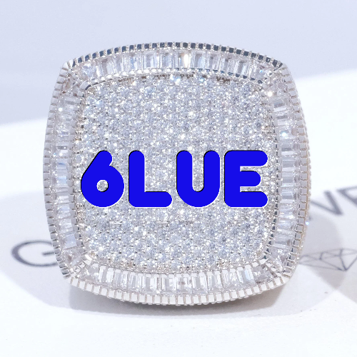 CUSTOM LETTER 3D ICED RING