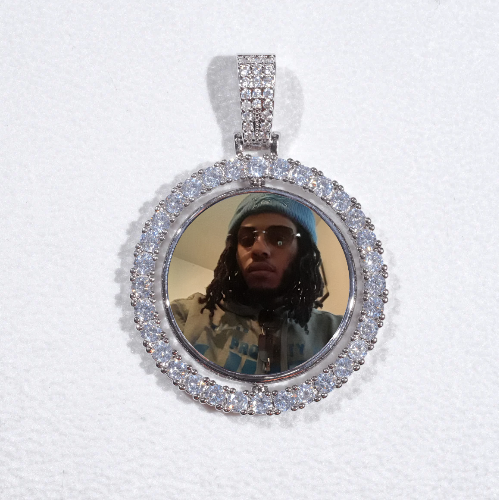 3D Spinning 2-Faced Custom Picture Pendant