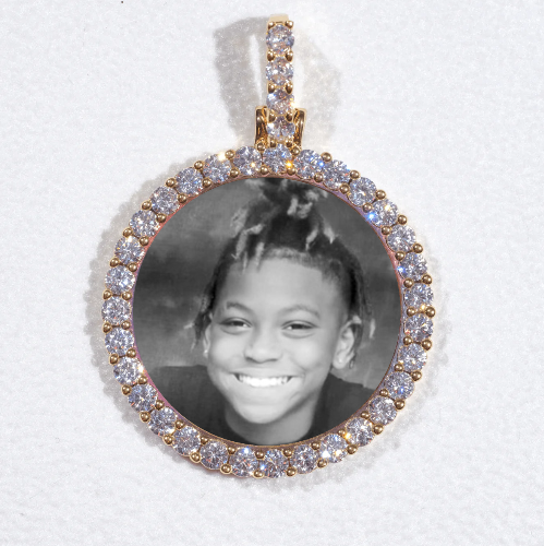 3D CIRCLE CUSTOM PICTURE PENDANT SMALL SIZE
