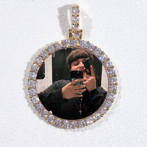 3D CIRCLE CUSTOM PICTURE PENDANT SMALL SIZE