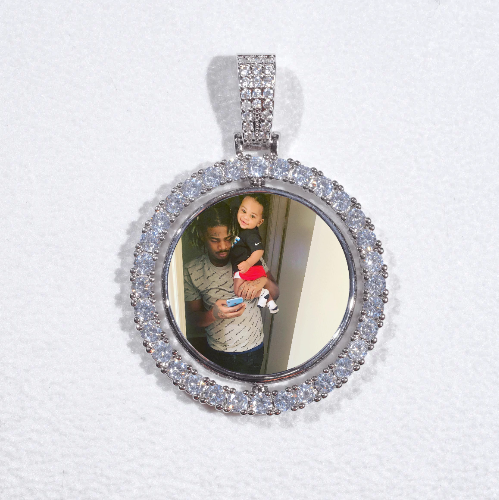 3D Spinning 2-Faced Custom Picture Pendant