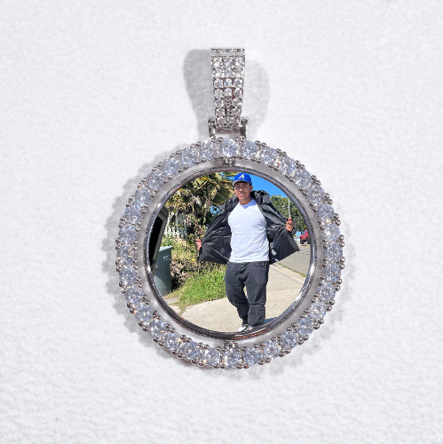 3D Spinning 2-Faced Custom Picture Pendant