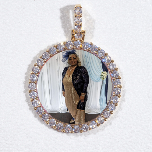 3D CIRCLE CUSTOM PICTURE PENDANT SMALL SIZE