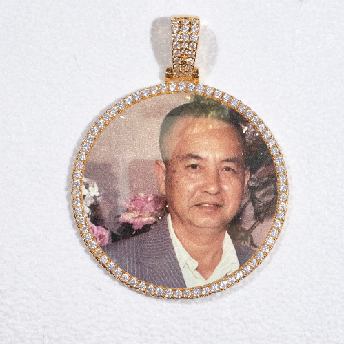 MEDIUM 3D CIRCLE CUSTOM PICTURE PENDANT