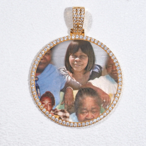 MEDIUM 3D CIRCLE CUSTOM PICTURE PENDANT