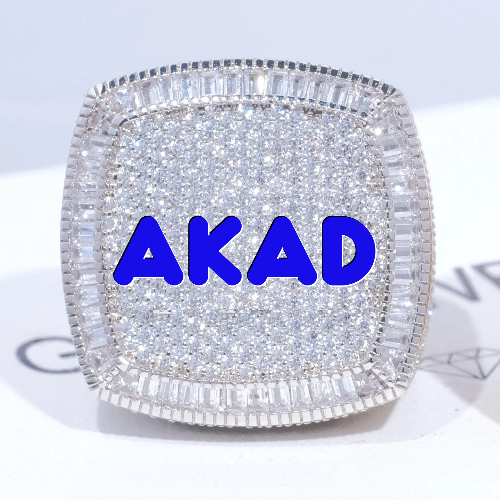 CUSTOM LETTER 3D ICED RING