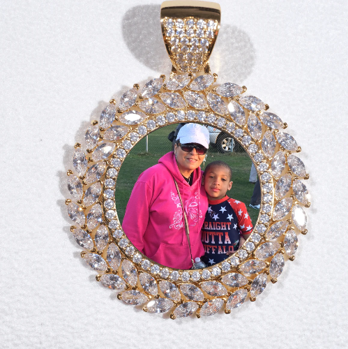 Large 3D Wheat Ear Custom Picture Pendant